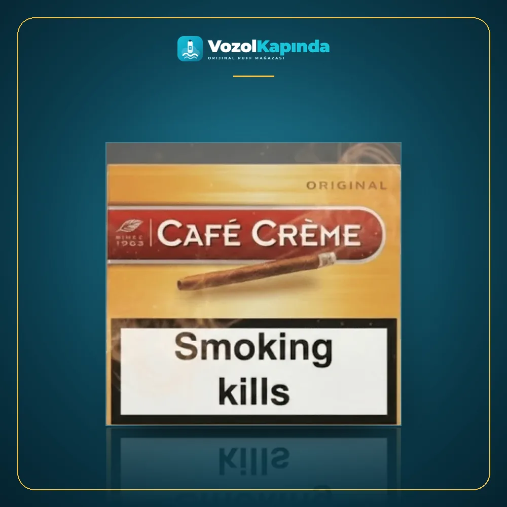 Cafe Creme Filter Original sigarillo 10’s Orijinal Ambalaj Cafe Creme Filter Original sigarillo 10’s paket görünümü