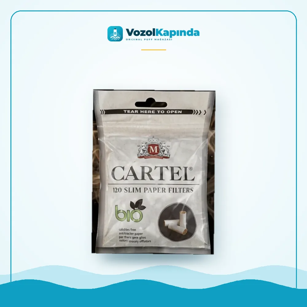 Cartel Slim sigara sarma filtresi Organik 120 adet Satın Al Cartel Slim sigara sarma filtresi Organik 120 adet, Vozol Kapında orijinal sarma filtresi
