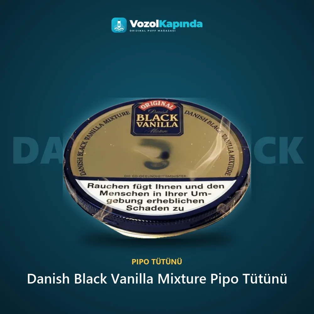 Danish Black Vanilla Mixture Pipo Tütünü Sipariş Bilgileri Danish Black Vanilla Mixture Pipo Tütünü bilgi kartı, orijinal pipo tütünü