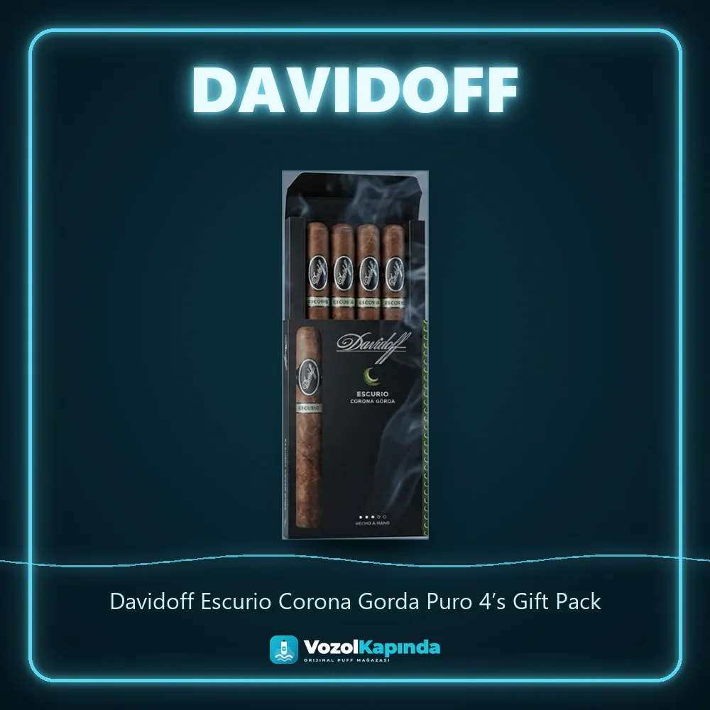 Davidoff Escurio Corona Gorda Puro 4’s Gift Pack sipariş avantajları: kapıda ödeme ve gizli paket