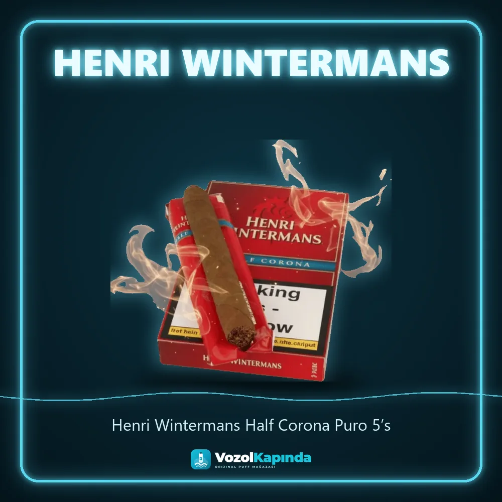 Henri Wintermans Half Corona Puro 5’s bilgi kartı, orijinal puro
