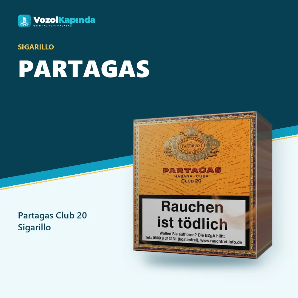 Partagas Club 20 Sigarillo Özellikleri Partagas Club 20 Sigarillo özellikleri: orijinal ürün, kapıda ödeme, gizli paket