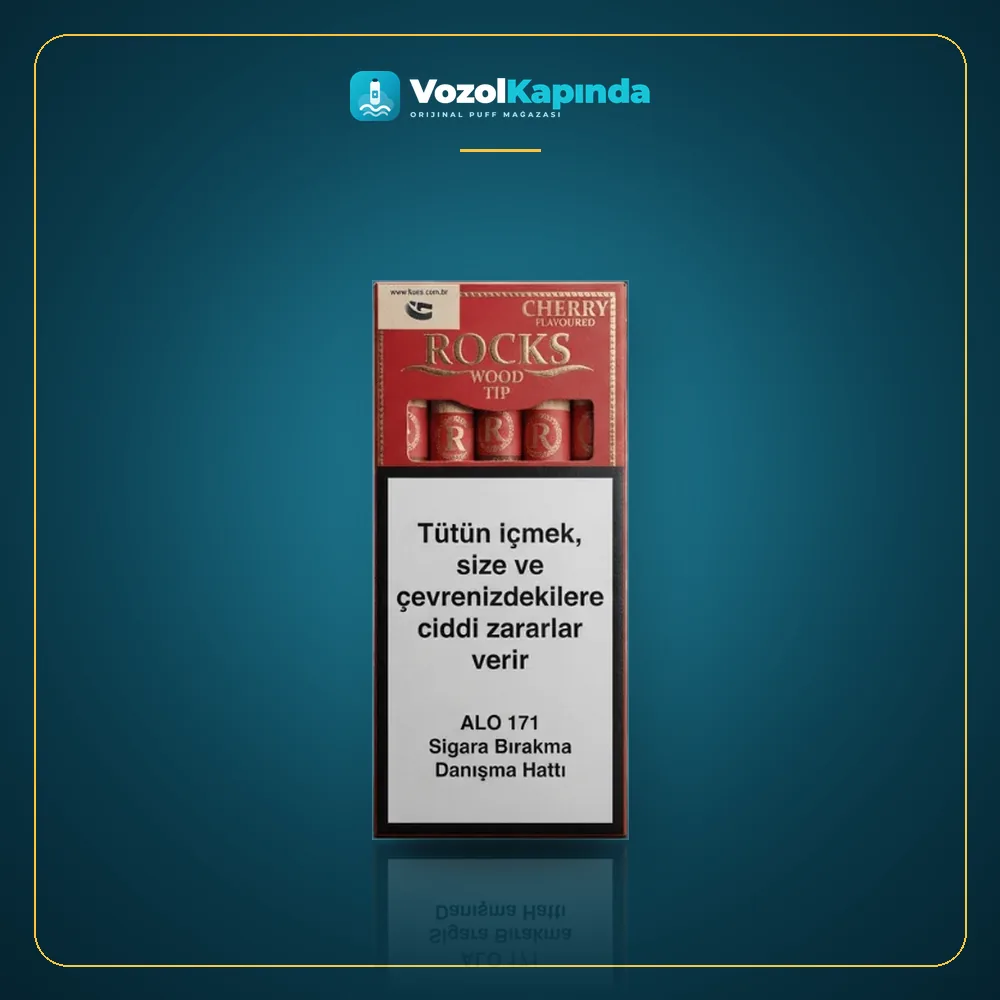 Rocks Wood Tip Puro Kiraz Aromalı Orijinal Ambalaj Rocks Wood Tip Puro Kiraz Aromalı ürün görseli, orijinal sigarillo