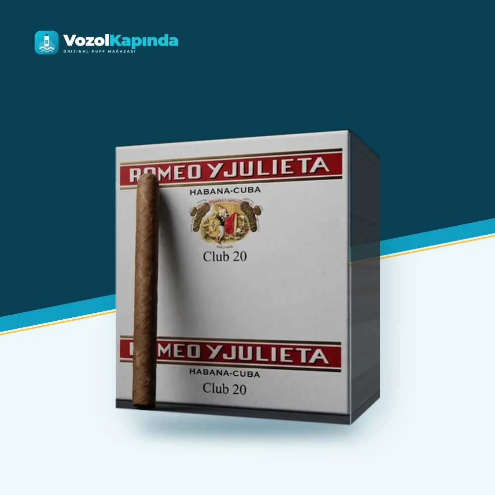 Romeo y Julieta Club 20 sigarillo Paket Görünümü Romeo y Julieta Club 20 sigarillo ürün görseli, orijinal sigarillo