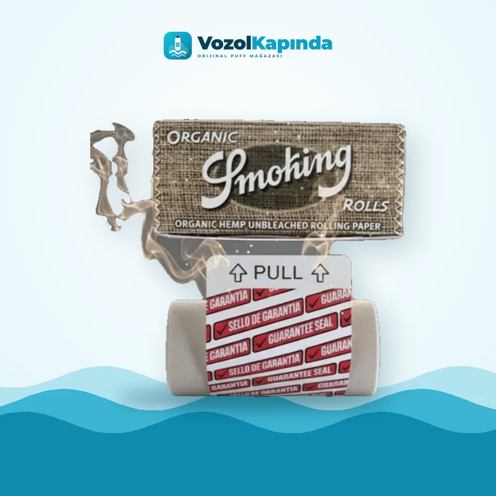 Smoking Organic Rolls Sigara Sarma Kağıdı Ürün Görseli Smoking Organic Rolls Sigara Sarma Kağıdı ön yüz görseli, orijinal ambalaj