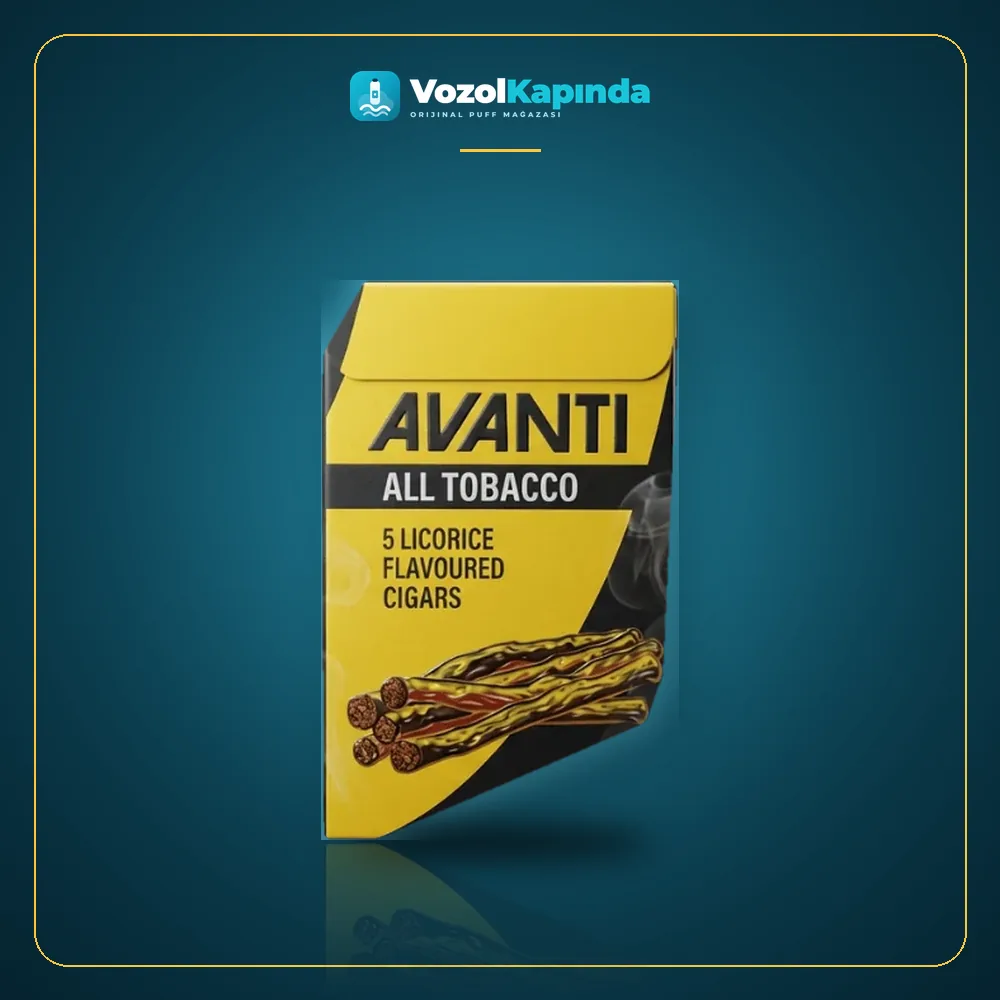 Avanti Licorice Puro Tatlı Meyan Kökü Aromalı Orijinal Ambalaj Avanti Licorice Puro Tatlı Meyan Kökü Aromalı ön yüz görseli, orijinal ambalaj