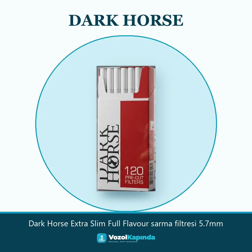 Dark Horse Extra Slim Full Flavour sarma filtresi 5.7mm Sipariş Bilgileri Dark Horse Extra Slim Full Flavour sarma filtresi 5.7mm özellikleri: orijinal ürün, kapıda ödeme, gizli paket