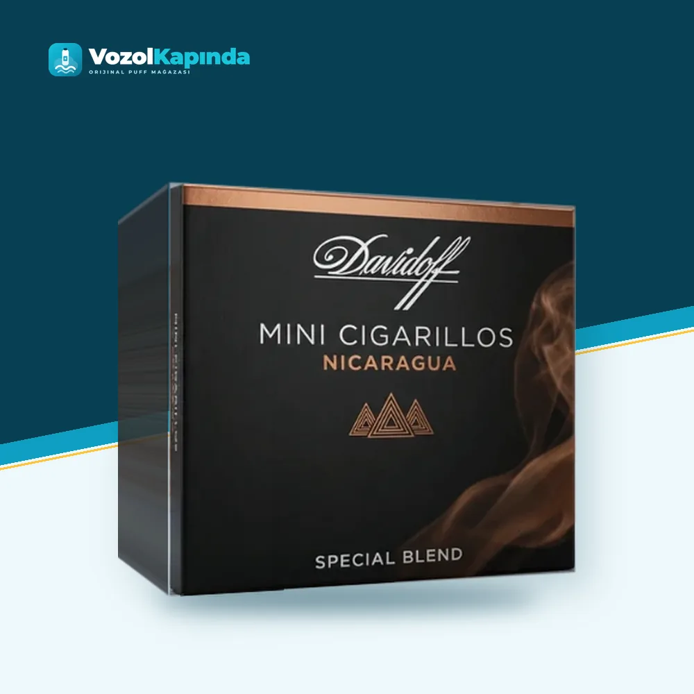 Davidoff Mini Cigarillos Nicaragua 20’s Paket Görünümü Davidoff Mini Cigarillos Nicaragua 20’s ön yüz görseli, orijinal ambalaj