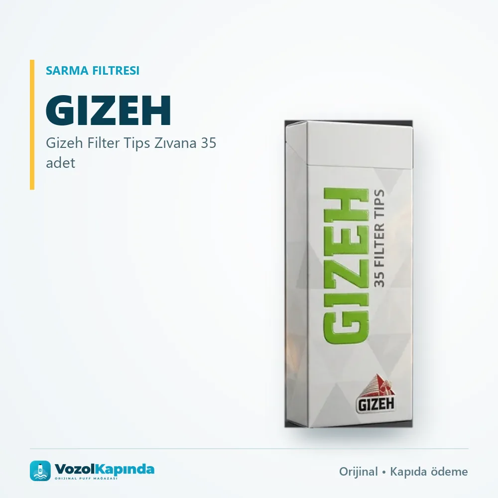 Gizeh Filter Tips Zıvana 35 adet Bilgi Kartı Gizeh Filter Tips Zıvana 35 adet özellikleri: orijinal ürün, kapıda ödeme, gizli paket