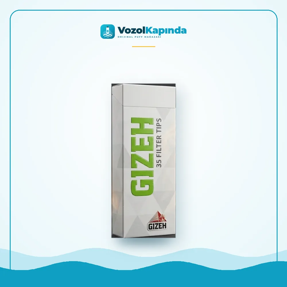 Gizeh Filter Tips Zıvana 35 adet Sipariş Gizeh Filter Tips Zıvana 35 adet, Vozol Kapında orijinal sarma filtresi