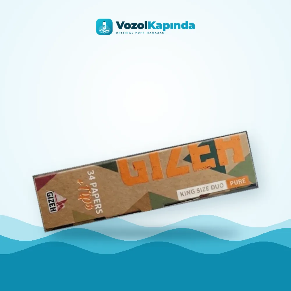 Gizeh King Size Duo Pure Sarma Kağıdı + Zıvanalı paket görünümü