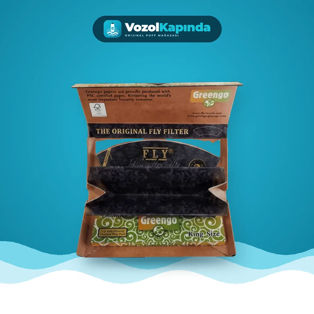 Greengo Fly Black Silk King Size Zıvanalı Sarma Kağıdı Satın Al Greengo Fly Black Silk King Size Zıvanalı Sarma Kağıdı satın al, Vozol Kapında
