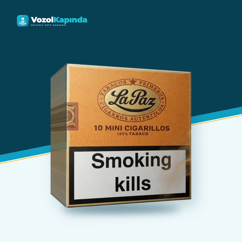 La Paz 10 Mini Cigarillos Paket Görünümü La Paz 10 Mini Cigarillos ürün görseli, orijinal sigarillo