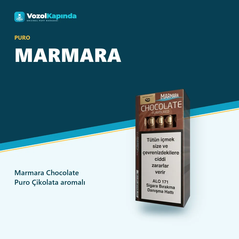 Marmara Chocolate Puro Çikolata aromalı bilgi kartı, orijinal puro