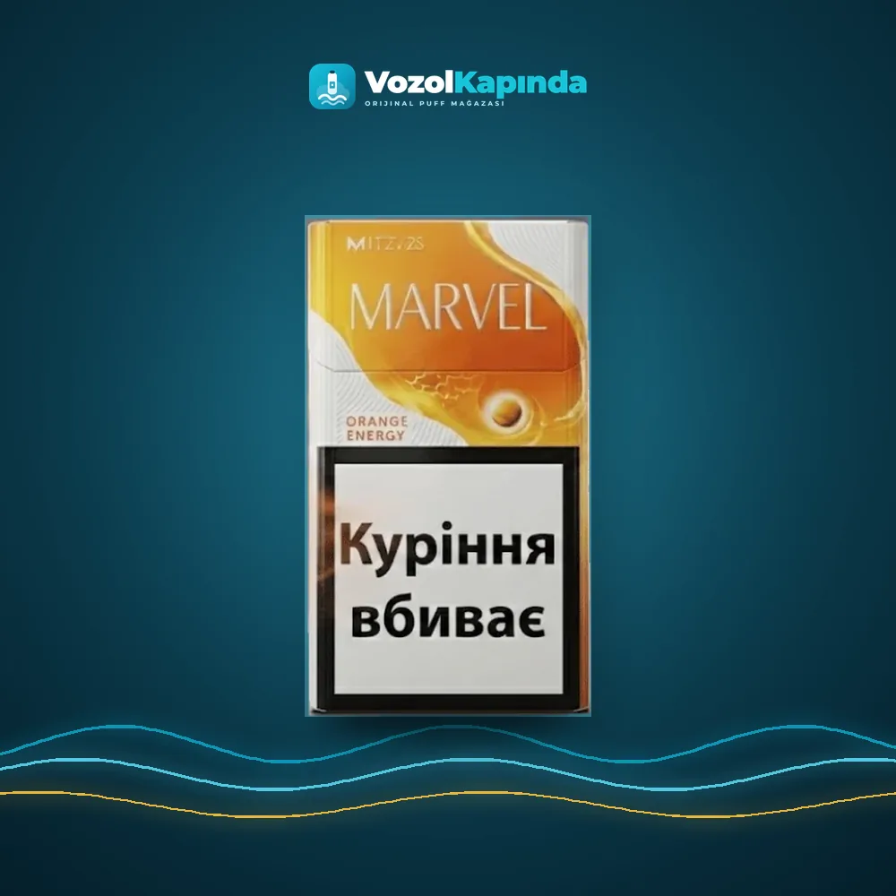 Marvel Compact Orange Energy Click Sigara, Vozol Kapında orijinal sigara