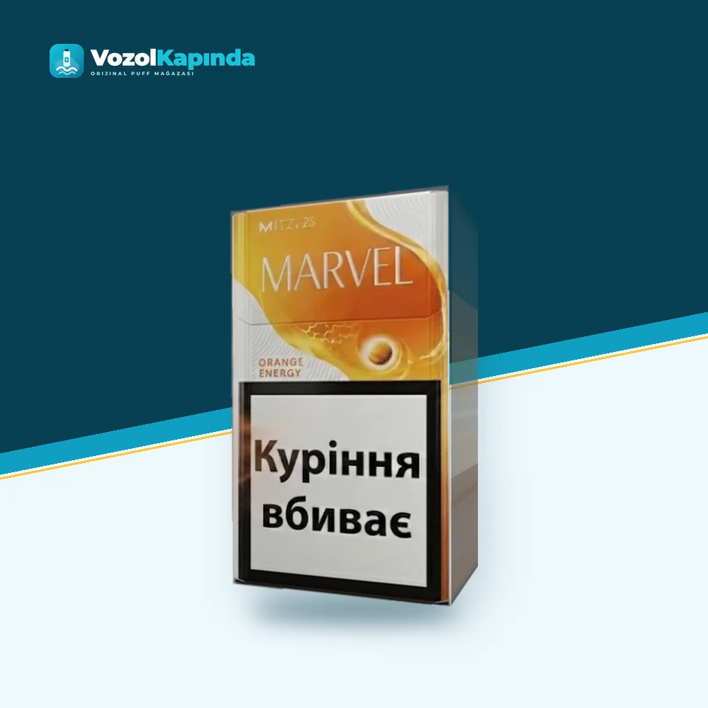 Marvel Compact Orange Energy Click Sigara paket görünümü
