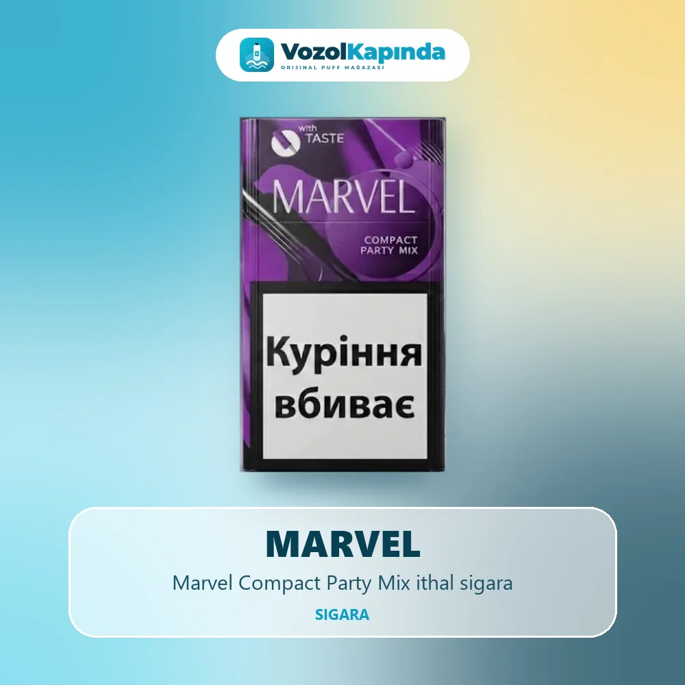 Marvel Compact Party Mix ithal sigara Bilgi Kartı Marvel Compact Party Mix ithal sigara sipariş avantajları: kapıda ödeme ve gizli paket