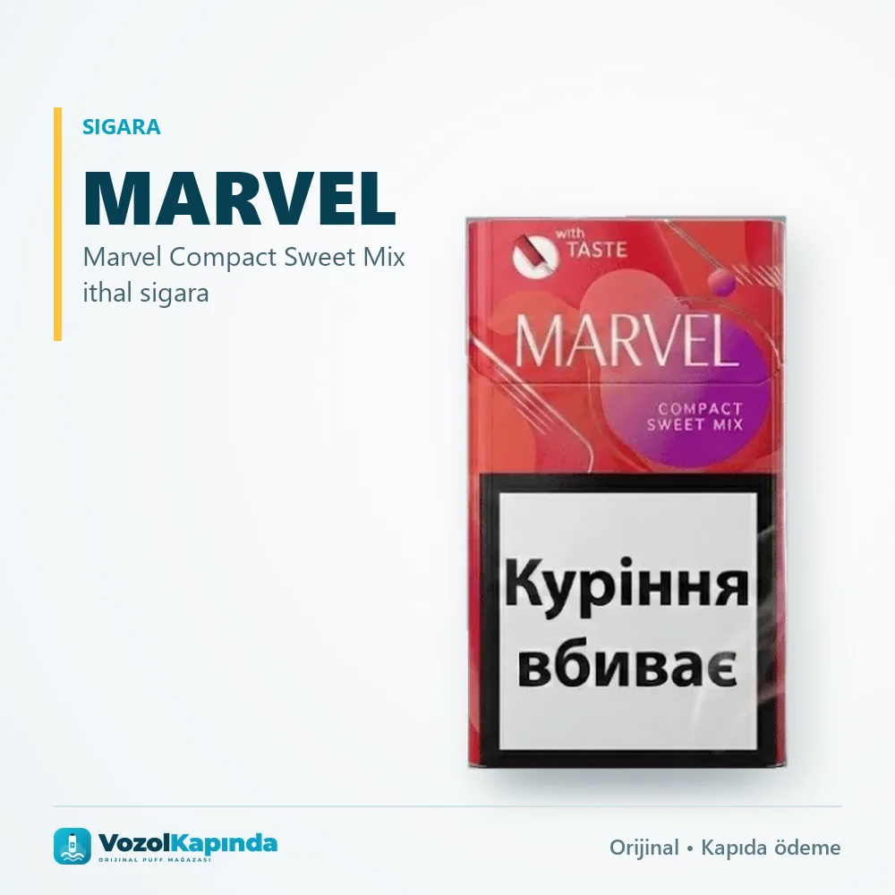 Marvel Compact Sweet Mix ithal sigara Özellikleri Marvel Compact Sweet Mix ithal sigara bilgi kartı, orijinal sigara