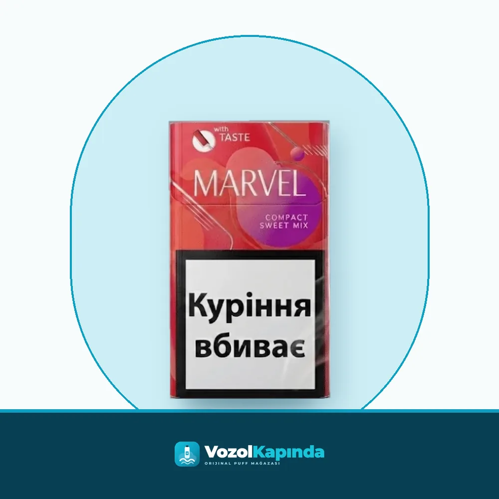 Marvel Compact Sweet Mix ithal sigara Paket Görünümü Marvel Compact Sweet Mix ithal sigara paket görünümü