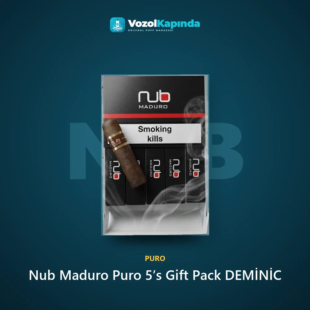 Nub Maduro Puro 5’s Gift Pack DEMİNİC Özellikleri Nub Maduro Puro 5’s Gift Pack DEMİNİC özellikleri: orijinal ürün, kapıda ödeme, gizli paket