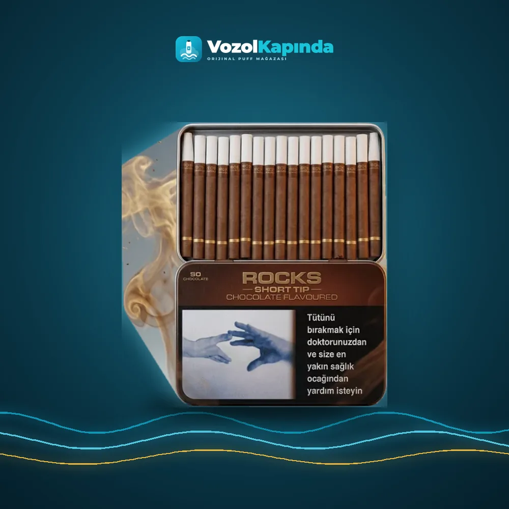 Rocks Short Tip Chocolate sigarillo Çikolata Aromalı 50’s Sipariş Rocks Short Tip Chocolate sigarillo Çikolata Aromalı 50’s, Vozol Kapında orijinal sigarillo
