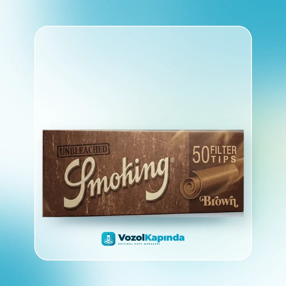 Smoking Brown Filter Tips 50 adet Zıvana Satın Al Smoking Brown Filter Tips 50 adet Zıvana, Vozol Kapında orijinal sarma filtresi