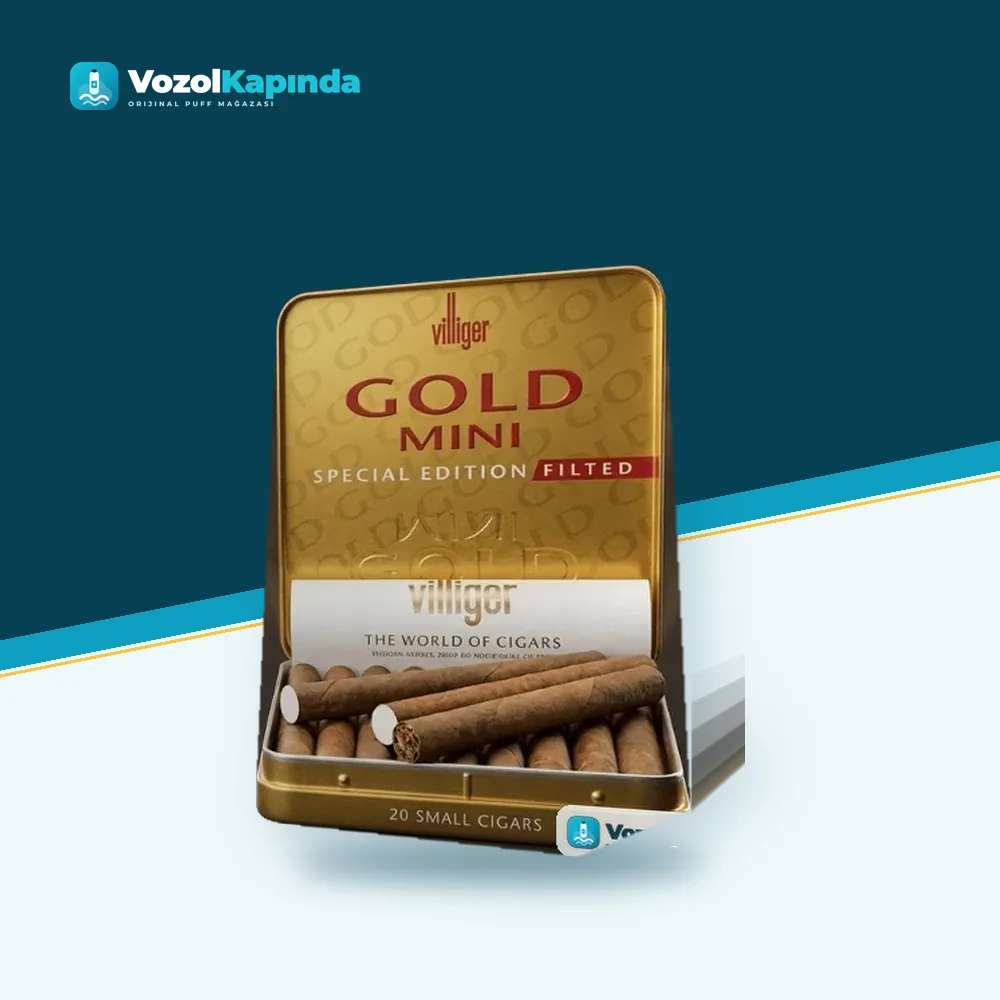 Villiger Gold Mini Special Edition sigarillo 20’li Orijinal Ambalaj Villiger Gold Mini Special Edition sigarillo 20’li ürün görseli, orijinal sigarillo