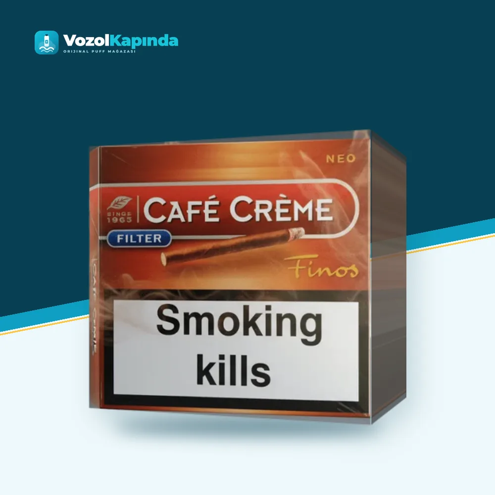 Cafe Creme Finos Red Filter sigarillo 10’s Ürün Görseli Cafe Creme Finos Red Filter sigarillo 10’s ön yüz görseli, orijinal ambalaj