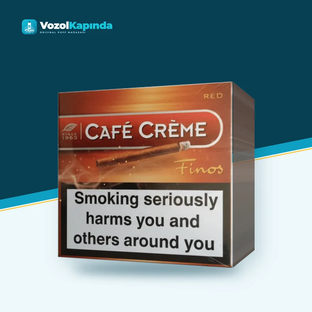 Cafe Creme Finos Red sigarillo 10’s Ürün Görseli Cafe Creme Finos Red sigarillo 10’s ön yüz görseli, orijinal ambalaj
