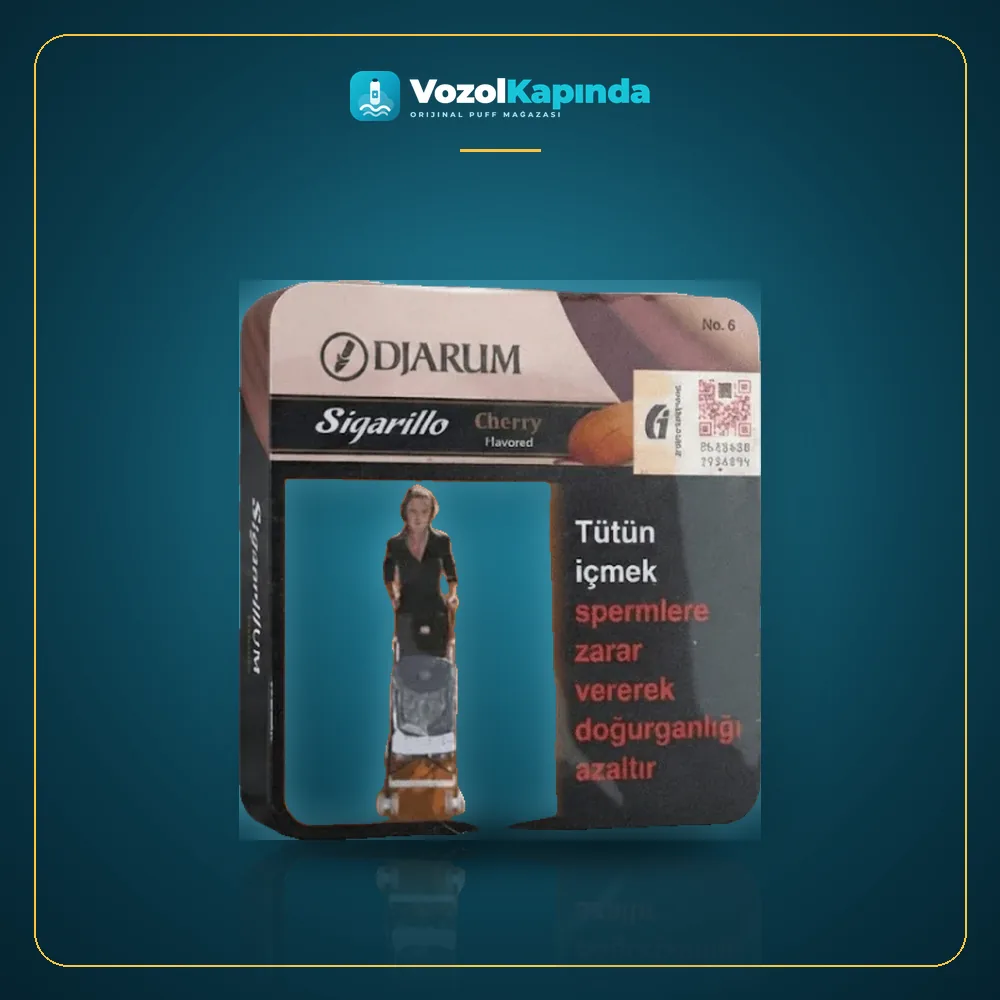 Djarum Cherry sigarillo Karanfil ve Kiraz aromalı Paket Görünümü Djarum Cherry sigarillo Karanfil ve Kiraz aromalı ürün görseli, orijinal sigarillo