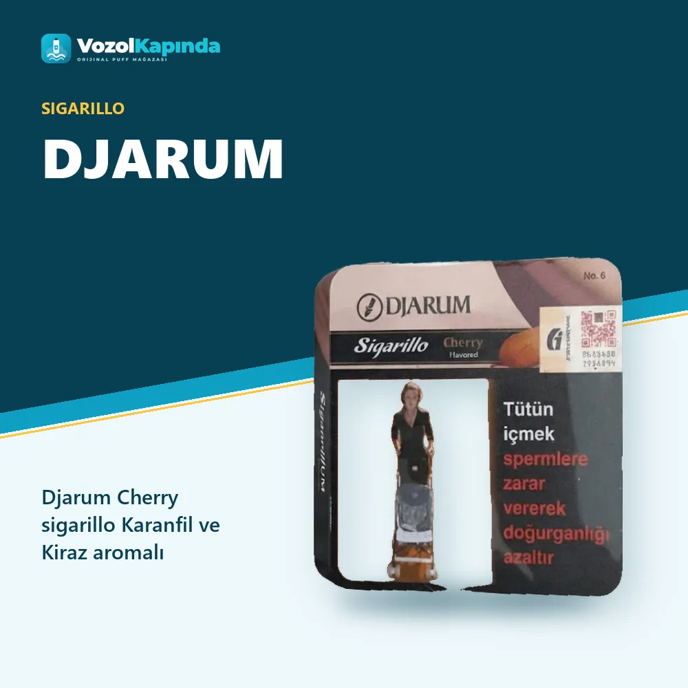 Djarum Cherry sigarillo Karanfil ve Kiraz aromalı Sipariş Bilgileri Djarum Cherry sigarillo Karanfil ve Kiraz aromalı özellikleri: orijinal ürün, kapıda ödeme, gizli paket