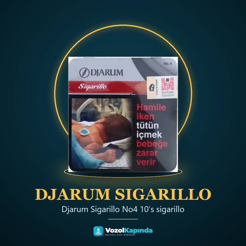 Djarum Sigarillo No4 10’s sigarillo Sipariş Bilgileri Djarum Sigarillo No4 10’s sigarillo özellikleri: orijinal ürün, kapıda ödeme, gizli paket