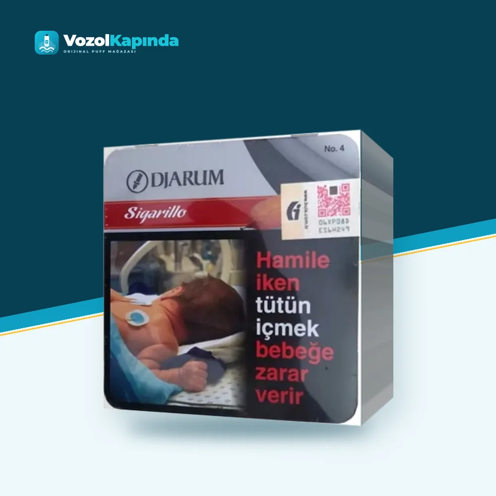 Djarum Sigarillo No4 10’s sigarillo Orijinal Ambalaj Djarum Sigarillo No4 10’s sigarillo ön yüz görseli, orijinal ambalaj
