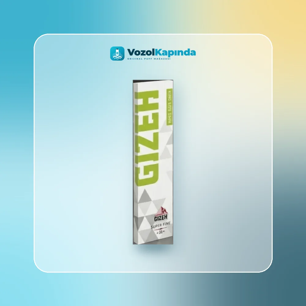 Gizeh King Size Slim Super Fine Sigara Kağıdı Yeşil Magnet Ürün Görseli Gizeh King Size Slim Super Fine Sigara Kağıdı Yeşil Magnet ürün görseli, orijinal sarma kağıdı