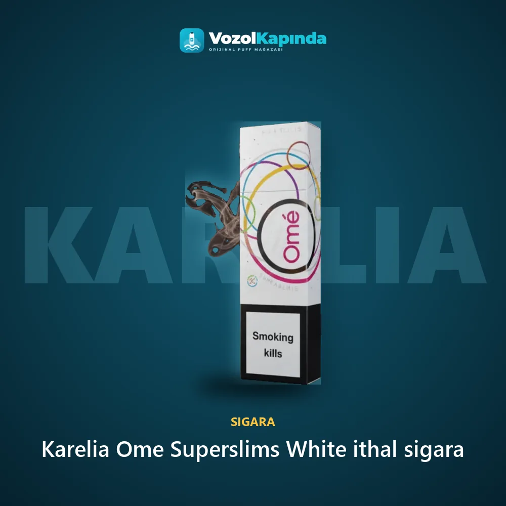 Karelia Ome Superslims White ithal sigara Bilgi Kartı Karelia Ome Superslims White ithal sigara sipariş avantajları: kapıda ödeme ve gizli paket