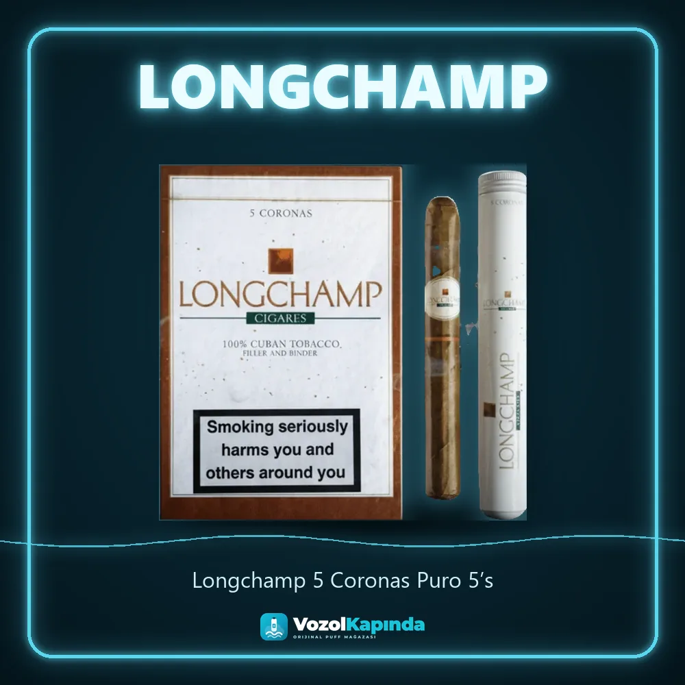 Longchamp 5 Coronas Puro 5’s bilgi kartı, orijinal puro