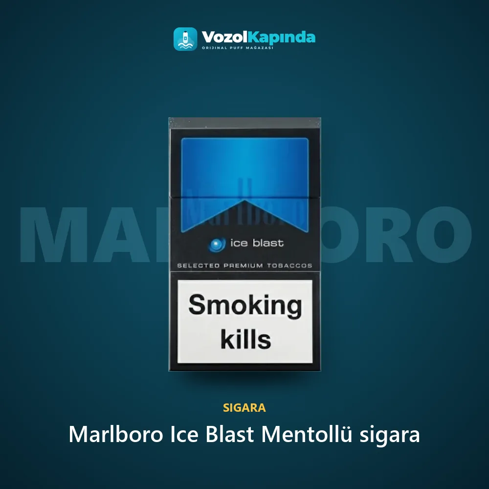 Marlboro Ice Blast Mentollü sigara Özellikleri Marlboro Ice Blast Mentollü sigara bilgi kartı, orijinal sigara