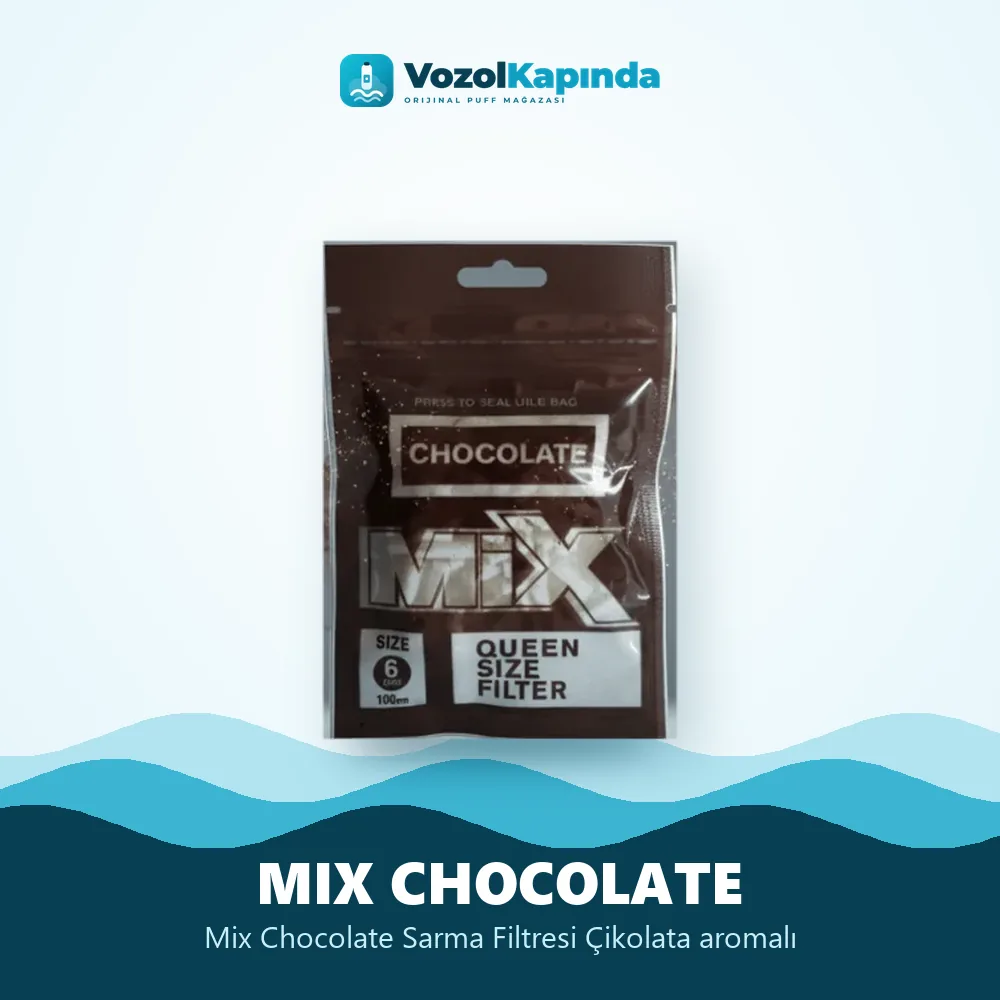 Mix Chocolate Sarma Filtresi Çikolata aromalı Özellikleri Mix Chocolate Sarma Filtresi Çikolata aromalı bilgi kartı, orijinal sarma filtresi