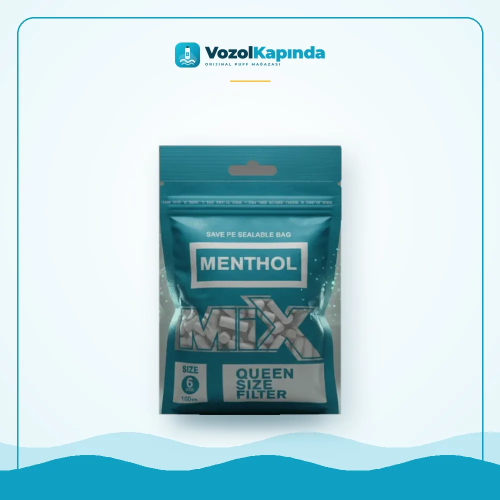 Mix Menthol Mentollü Sarma Filtresi 6mm Fiyatı Mix Menthol Mentollü Sarma Filtresi 6mm satın al, Vozol Kapında