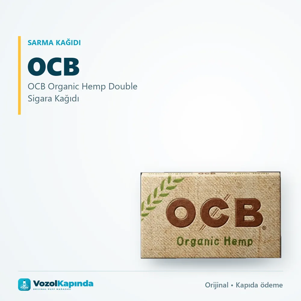 OCB Organic Hemp Double Sigara Kağıdı Sipariş Bilgileri OCB Organic Hemp Double Sigara Kağıdı sipariş avantajları: kapıda ödeme ve gizli paket