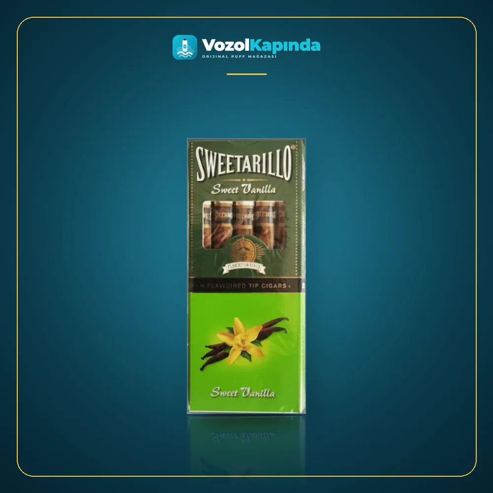 Sweetarillo Sweet Vanilla Puro Vanilya aromalı ön yüz görseli, orijinal ambalaj