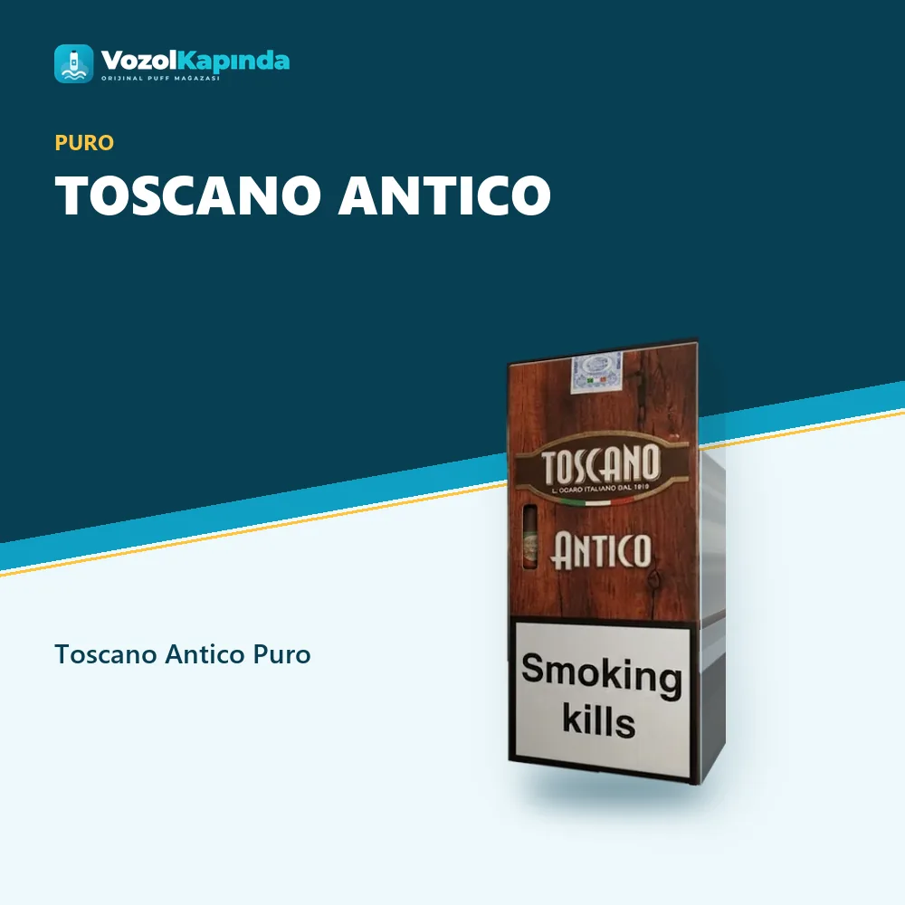 Toscano Antico Puro bilgi kartı, orijinal puro