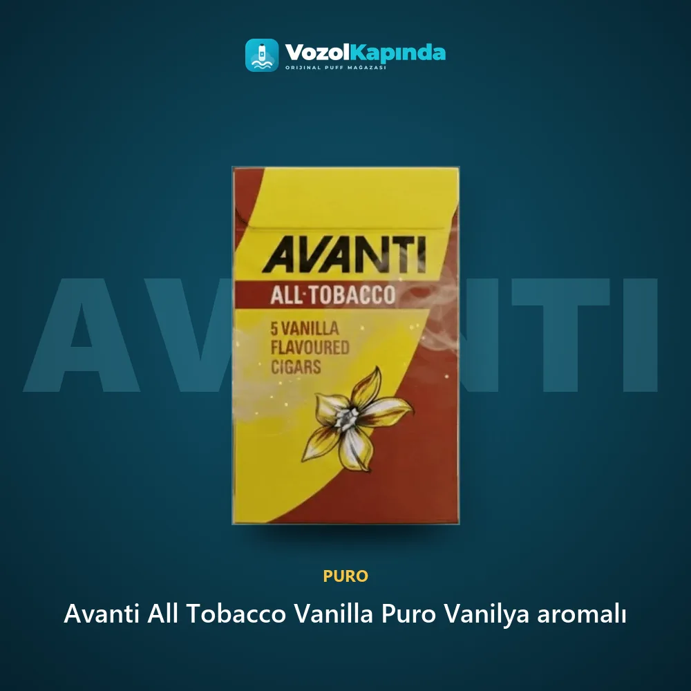 Avanti All Tobacco Vanilla Puro Vanilya aromalı Bilgi Kartı Avanti All Tobacco Vanilla Puro Vanilya aromalı sipariş avantajları: kapıda ödeme ve gizli paket
