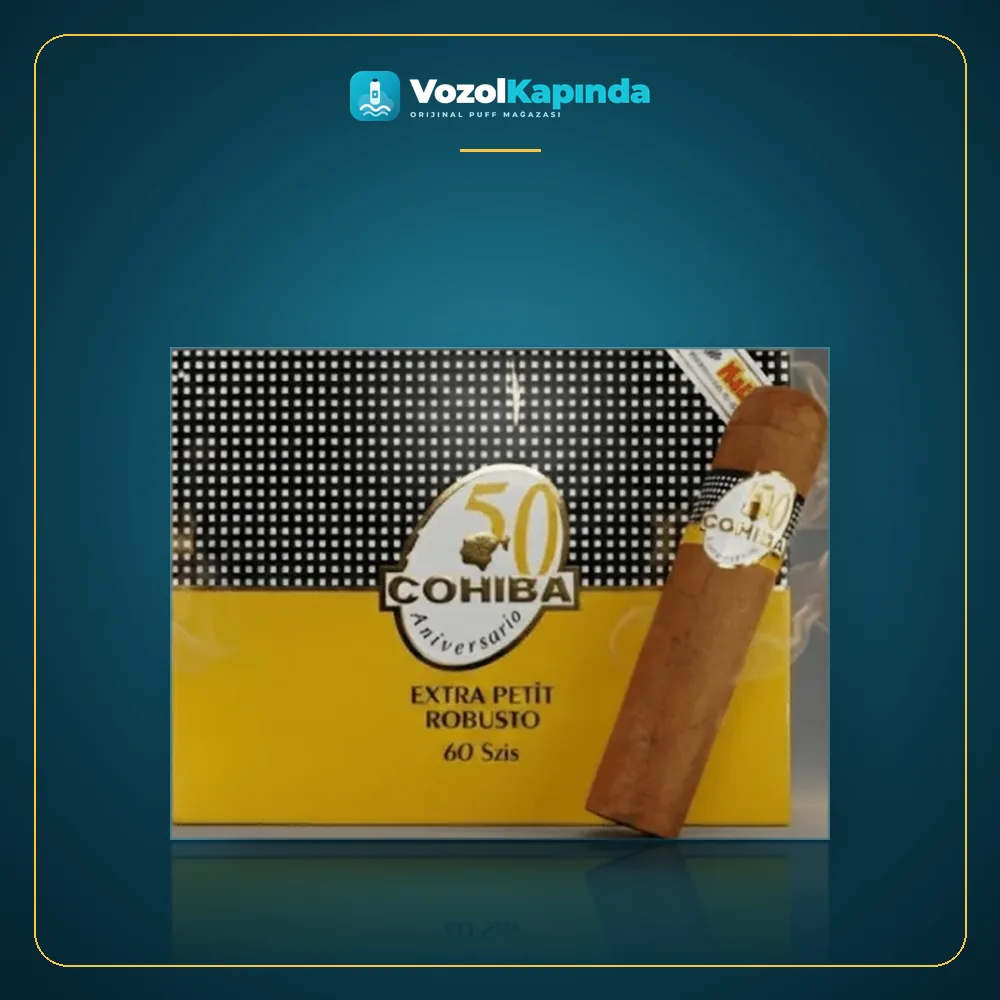 Cohiba Extra Petit Robusto Puro 5’s Gift Pack DOMİNİC paket görünümü