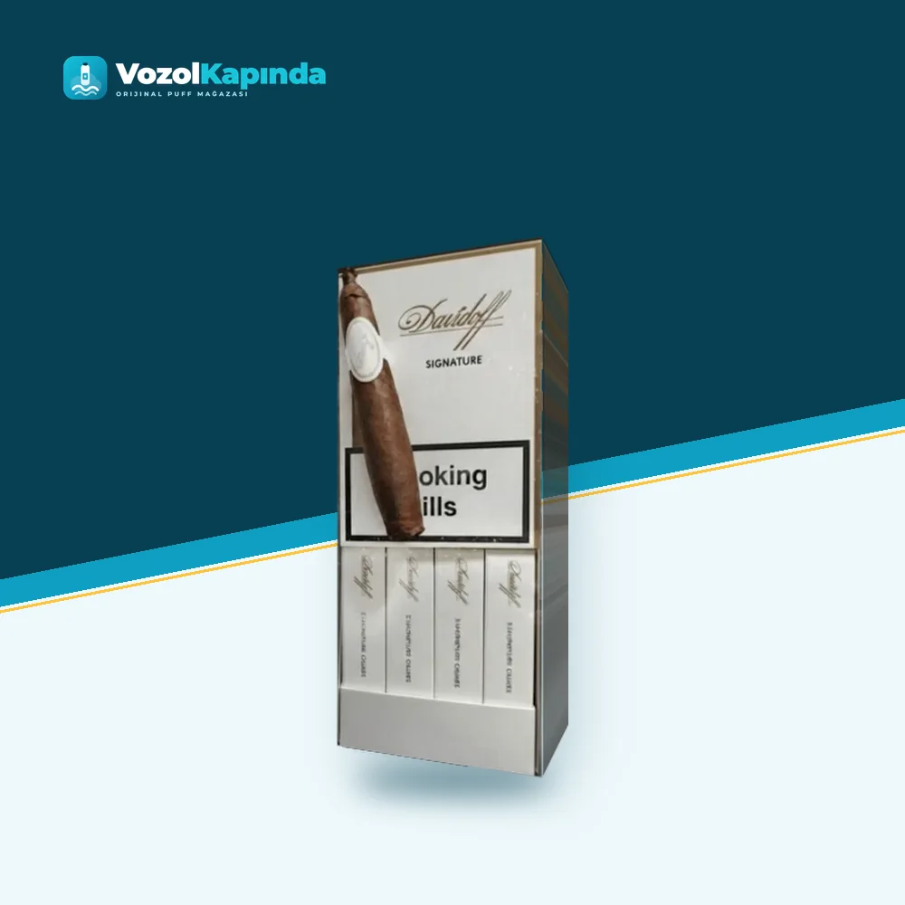 Davidoff Signature Puro 4’s Gift Pack DOMİNİC paket görünümü