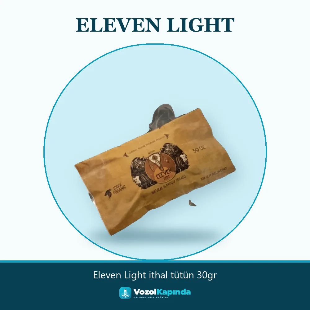 Eleven Light ithal tütün 30gr Sipariş Bilgileri Eleven Light ithal tütün 30gr özellikleri: orijinal ürün, kapıda ödeme, gizli paket