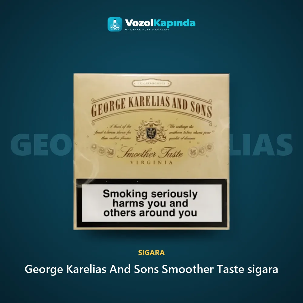 George Karelias And Sons Smoother Taste sigara Özellikleri George Karelias And Sons Smoother Taste sigara sipariş avantajları: kapıda ödeme ve gizli paket