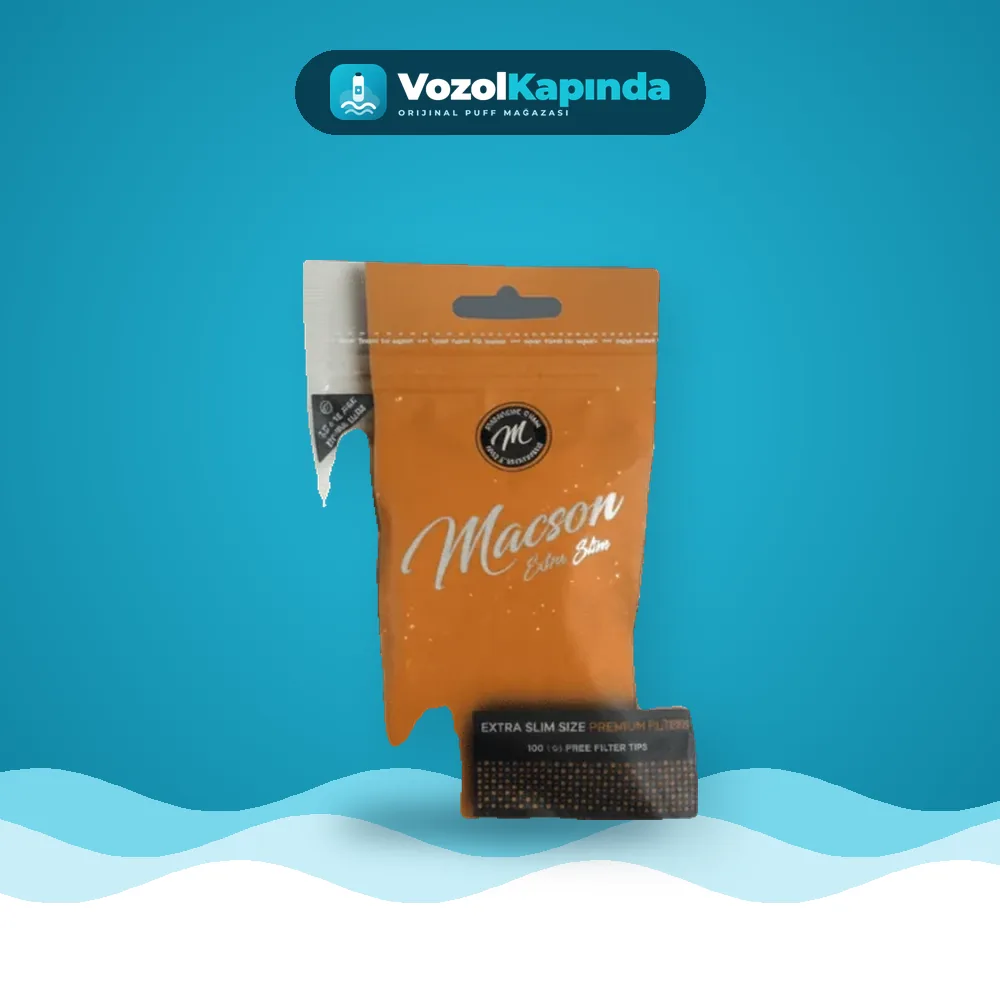 Macson Extra Slim sigara sarma filtresi 5.3 mm Fiyatı Macson Extra Slim sigara sarma filtresi 5.3 mm, Vozol Kapında orijinal sarma filtresi