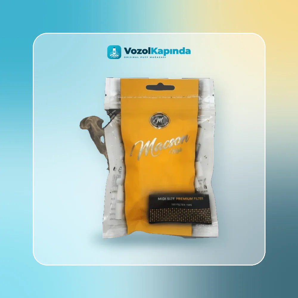 Macson Midi sigara sarma filtresi 6.9mm paket görünümü