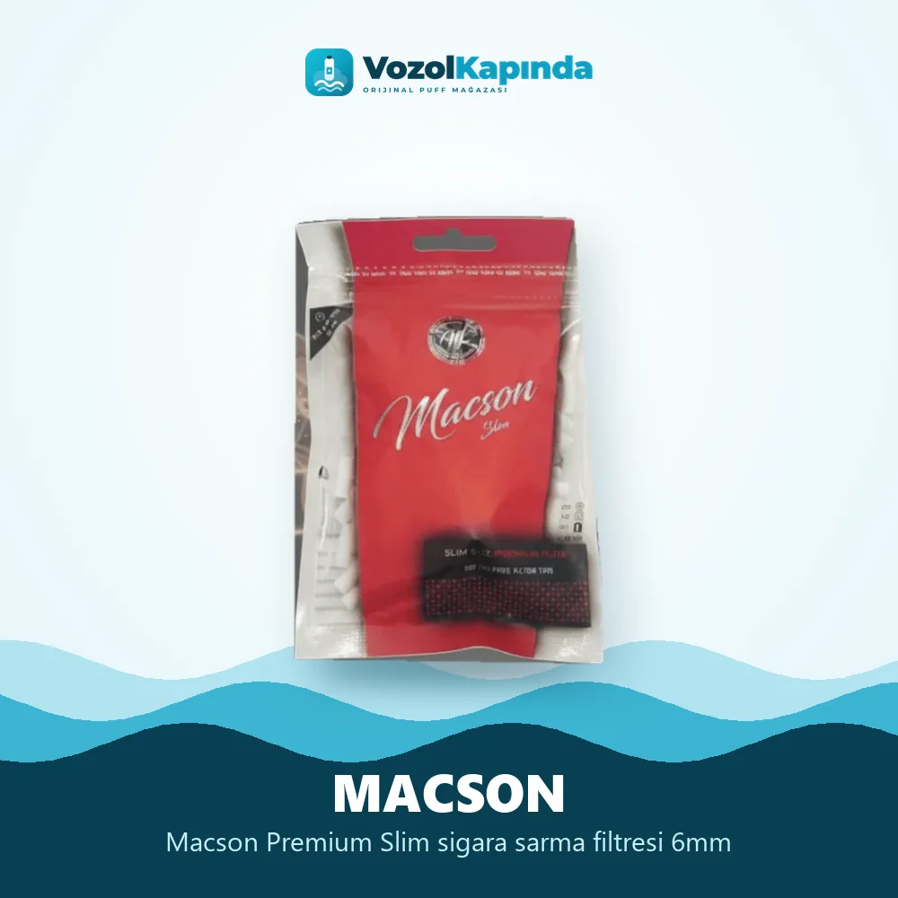 Macson Premium Slim sigara sarma filtresi 6mm Sipariş Bilgileri Macson Premium Slim sigara sarma filtresi 6mm özellikleri: orijinal ürün, kapıda ödeme, gizli paket